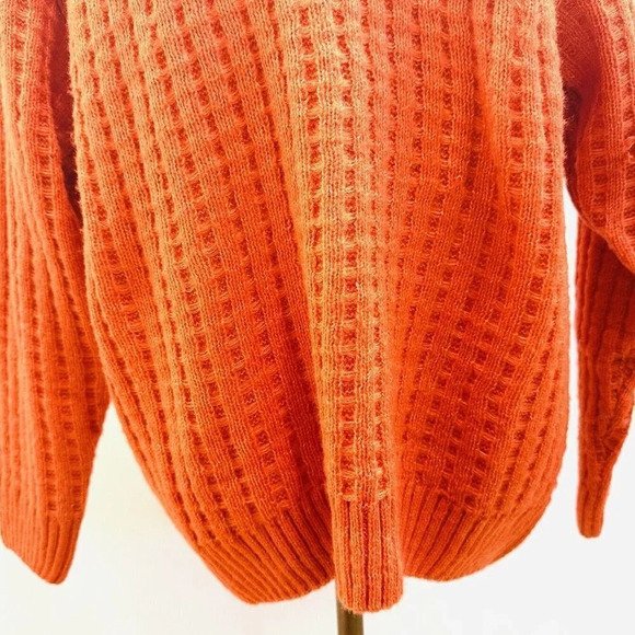 NWT SO GOODS FOR LIFE Juniors Long Sleeve Pullover Mock Neck Orange Sweater Sz L - Picture 3 of 12